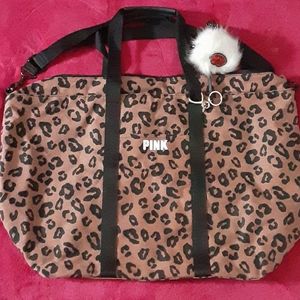 VS Pink Cheetah Print Tote Bag